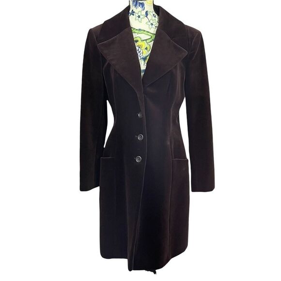 Vintage Grace Collection Brown Velvet Jacket - Picture 1 of 5